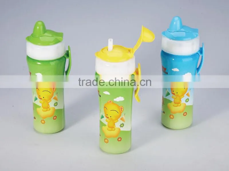 Lovely cartoon plastic water bottle for kid