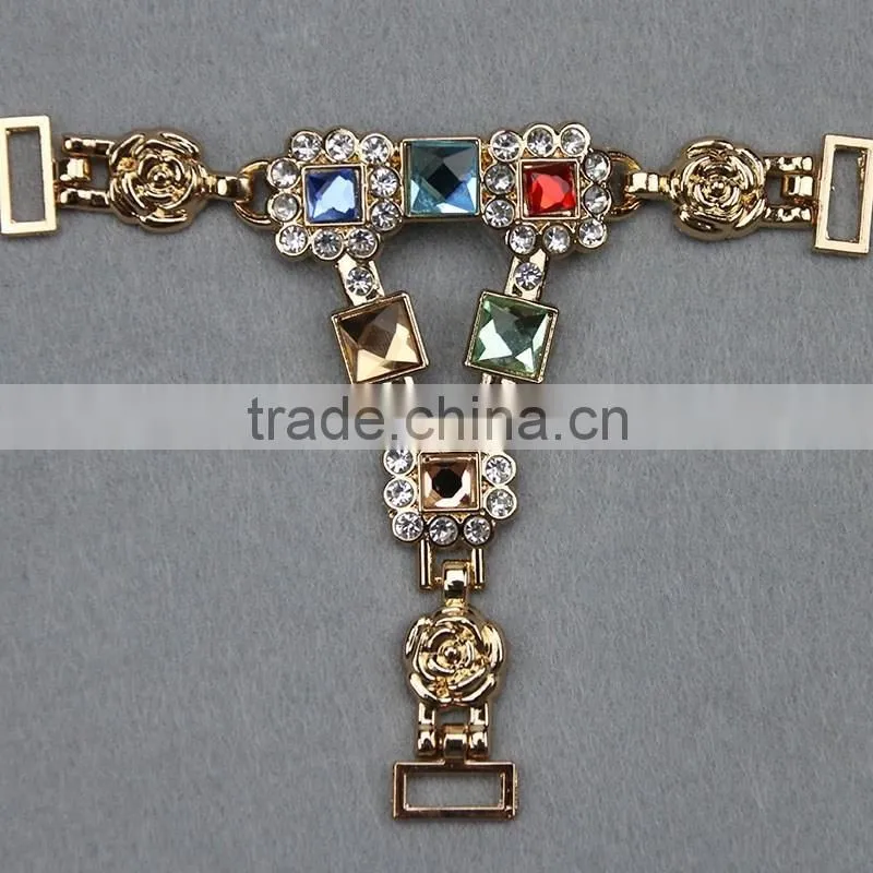 OWL shape shoe upper accessories sandal metal buckels