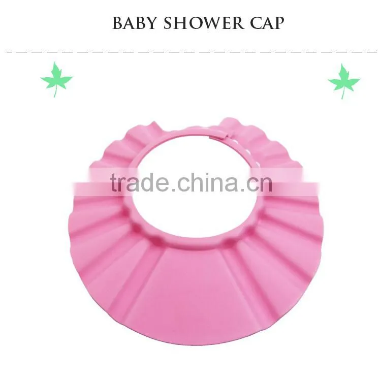 colorful Hotel PE disposable nonwoven shower capclear children hair washing cap