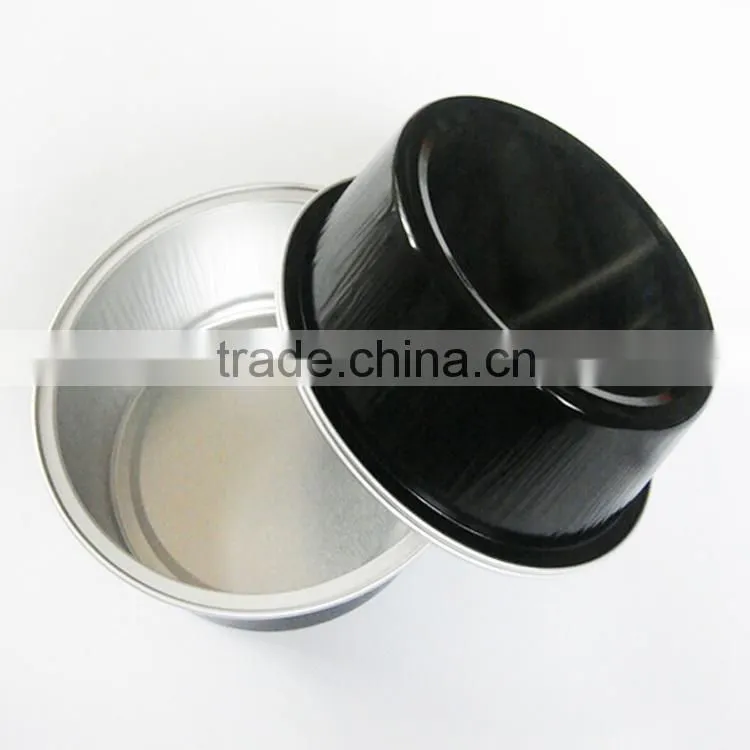 colorful aluminum foil puffing cup with lid