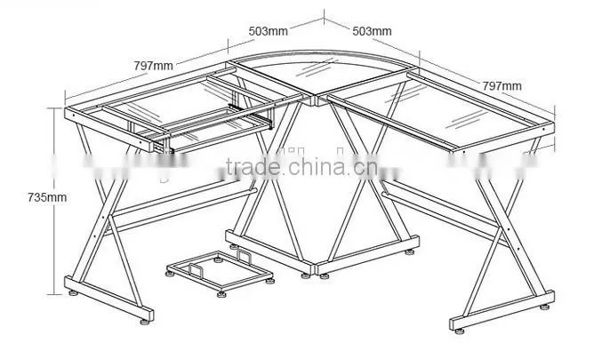Wholesale Cheap Price Big Lots Computer Desk