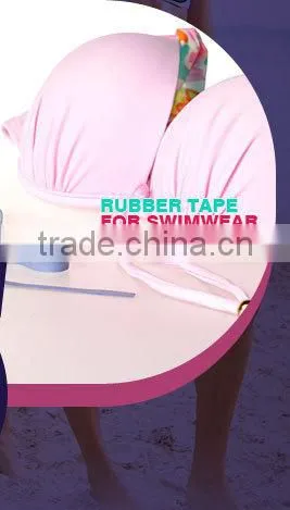High quality latex rubber elastic for swimwear, latex rubber thread, latex thread
