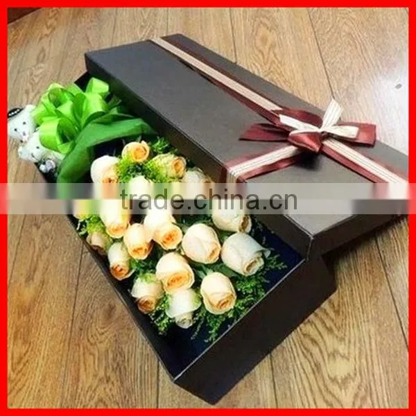 High Quality Elegant Cardboard Paper Packaging Boxes For Cut Flowers Wholesale