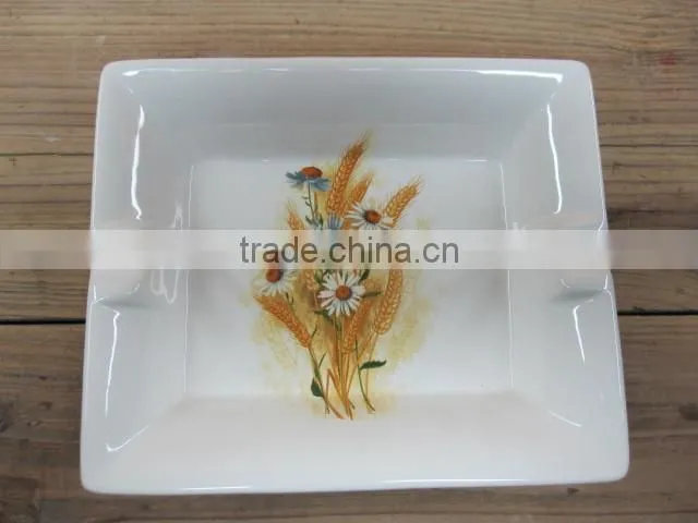 European unigue white ceramic canister sets with wooden stand