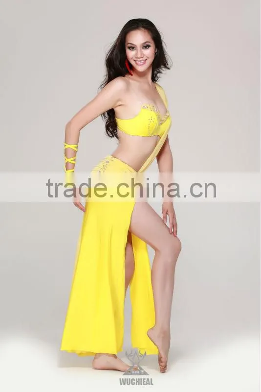 Carnival Party Dresses for Women, Belly Dancing Costumes, 2-pieces Bra&Skirt First-class Wear(QC2037)