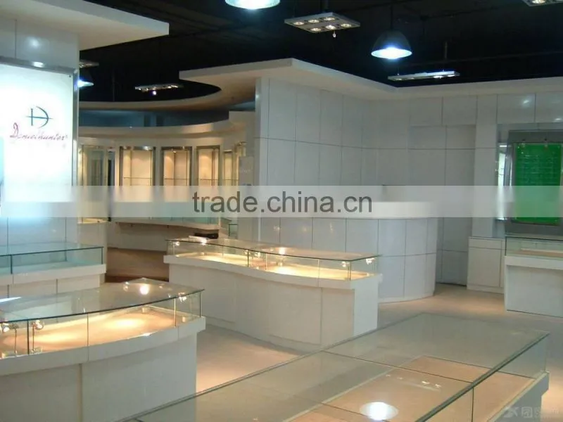 glass shopfitting and display furniture for optical