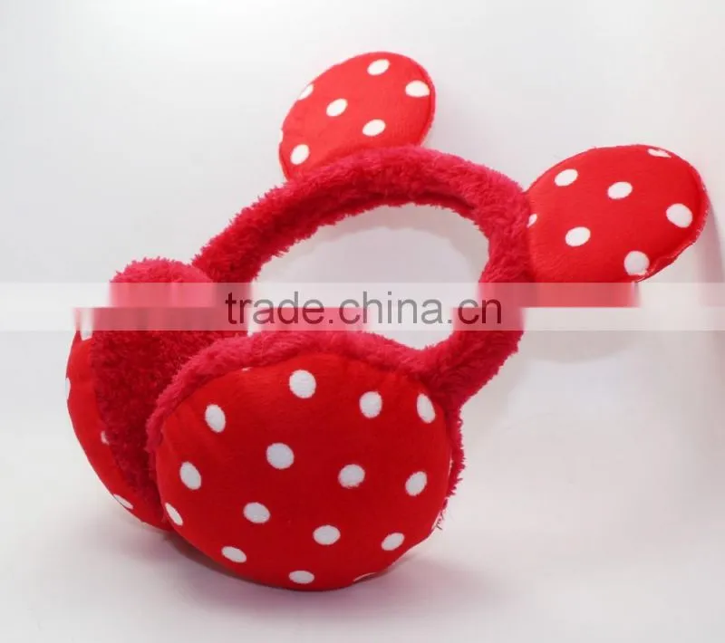 2016 hot selling winter earmuff headphones 3.5mm connector with for mobile phones