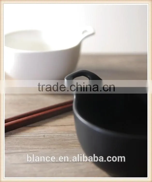 colorful ceramic soup bowl