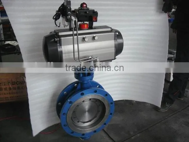 pneumatic 3-eccentric butterfly control valve
