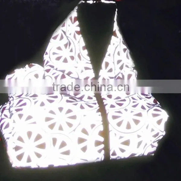 Light Reflective Knit Fabric with Pattern