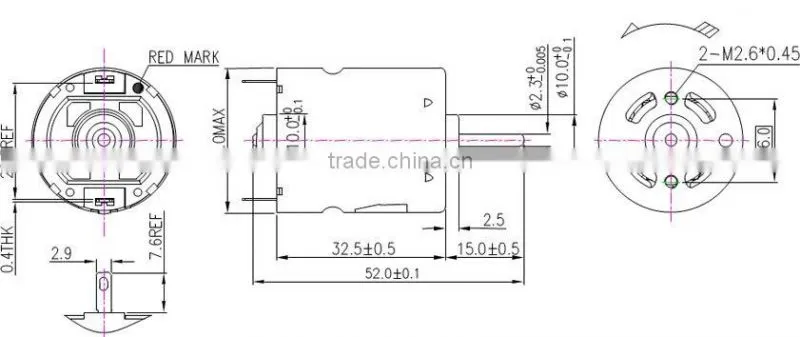 12v watt electric motor RS-365H