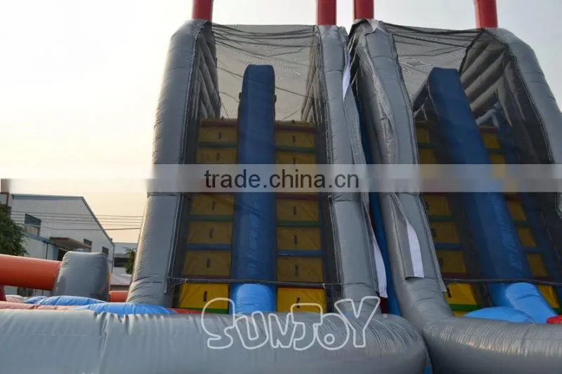 Large Giant Big amusement park joy slide obstacle Combo
