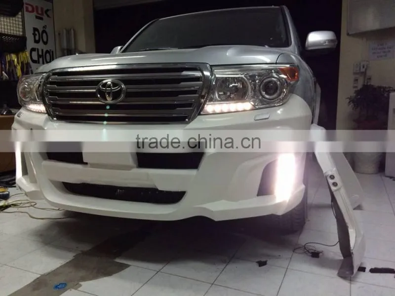 Land Cruiser LC200 W Style Body Kits Land Cruiser V8 FRP Material Auto Car Replacement Parts