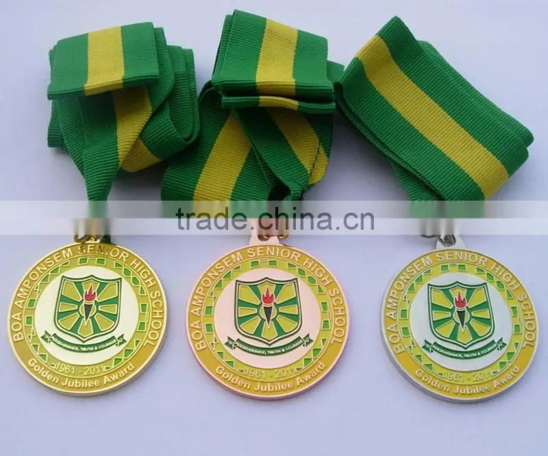soft enamel medal,gold silver bronze medal,students medal
