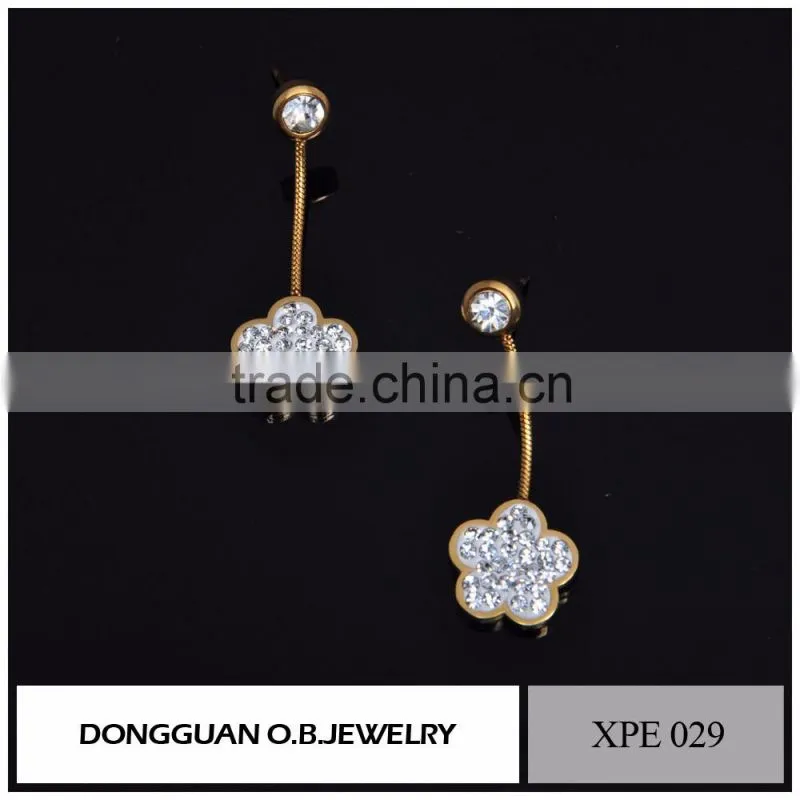 Wholesale 925 sterling silver new 2016 latest gold earring designs earring for girls