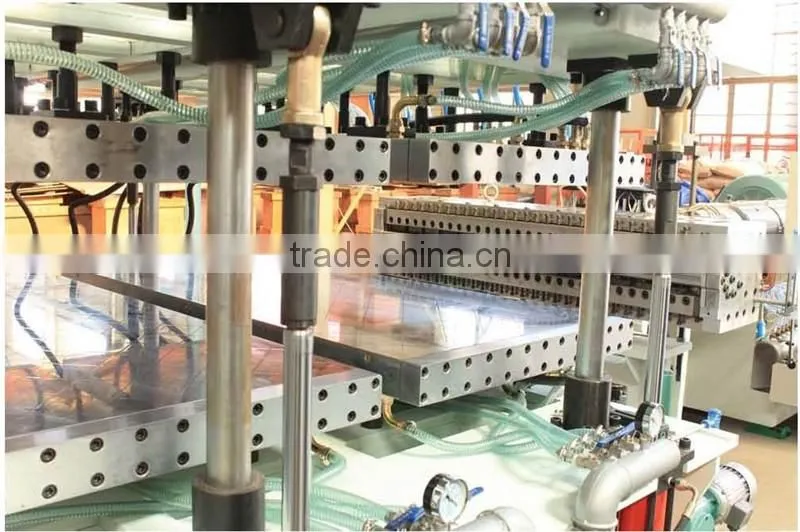 PC hollow grid plate production line/machinery/extruder
