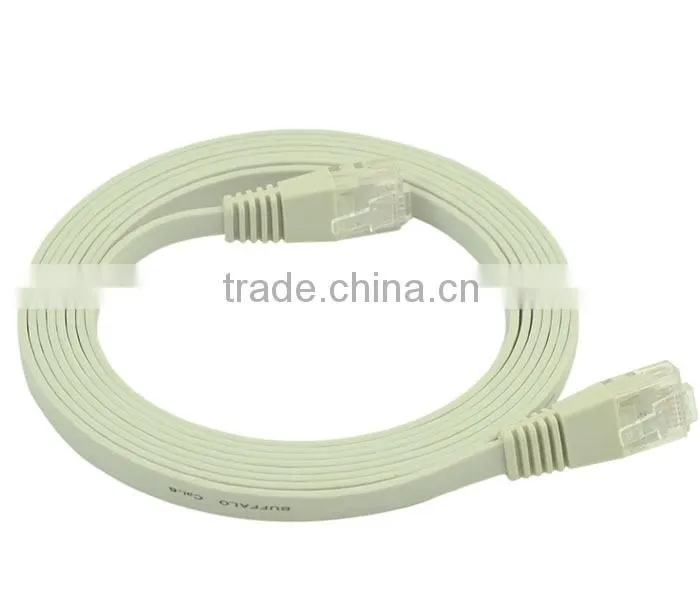 15-5 Ft Cat6 Flat Black Ethernet Cable Molded Snagless Patch Cable