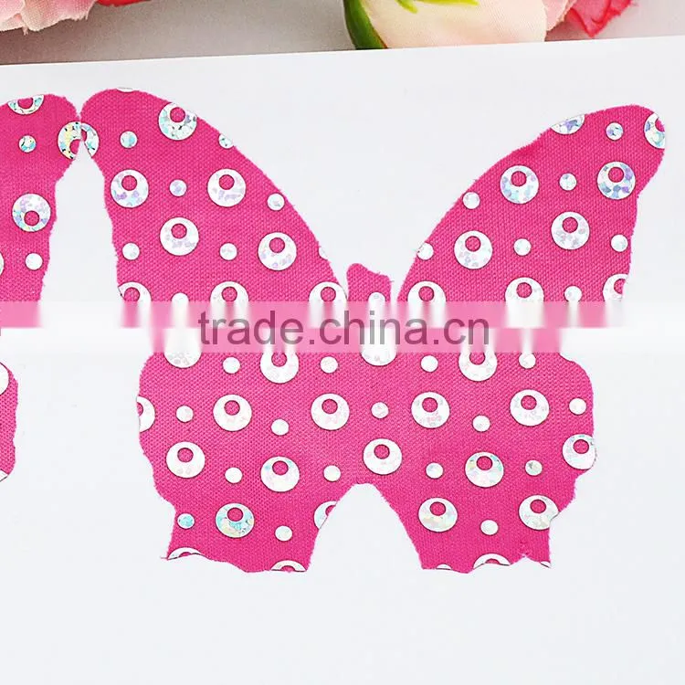 butterfly fabric one-off adhesive nipple cover