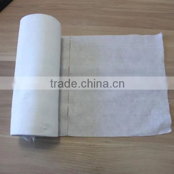 China manufacturer white spunlace meshed spunlace nonwoven cleaning wipes roll