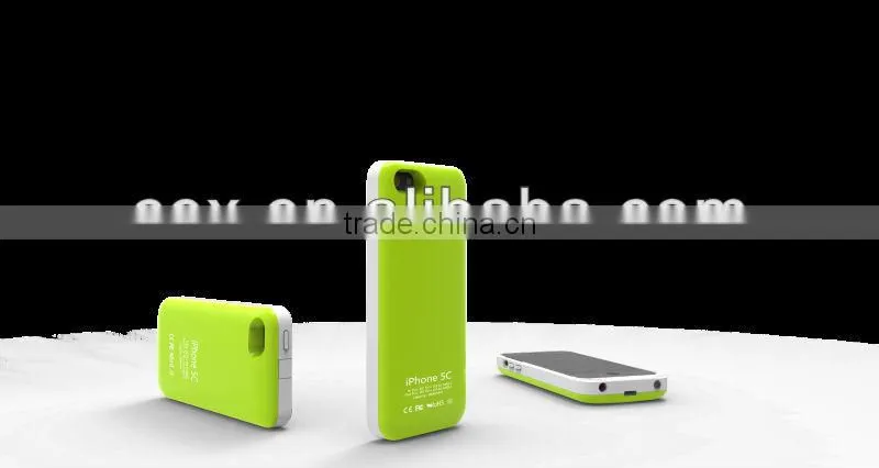 for iPhone 5C Support ios 7 system 2800mAh Backup Battery Charger Case Power