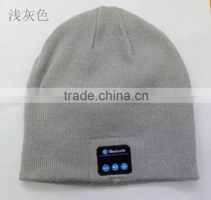 Wholesale bluetooth headphone beanie hat, knitted wireless bluetooth earphone winter warm hat
