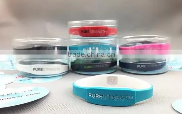 silicone ion balance hologram bracelet