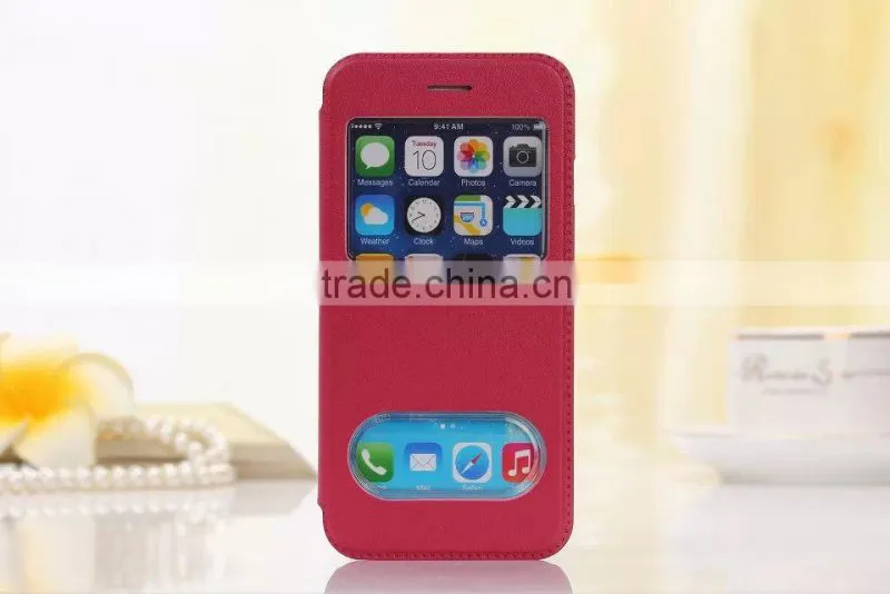 2015 new product mobile phone case for iPhone 6, for iPhone 6 smart case, leather phone case