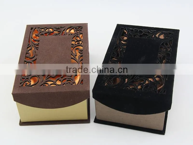 New design unique laser cut magnetic paper gift packaging box