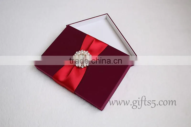 Gorgeous Burgundy Wedding box for invitations