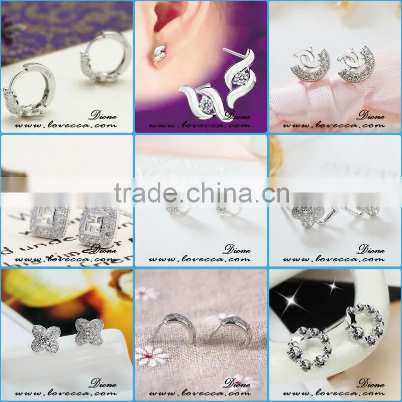 Charms wholesale accessory women elegant silver star earring jewelry