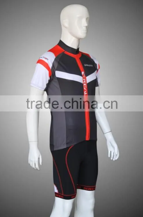 2015 free design fashion reflective Custom Cycling Jersey