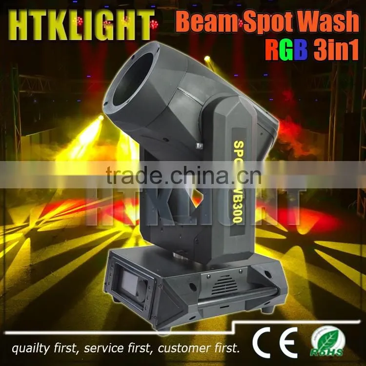 Beam spot wash 300w 3in1stage light 15r moving head light