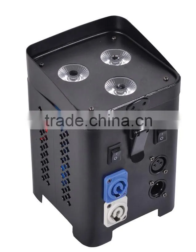 2017 smart par light 3pcs*12w battery led party light