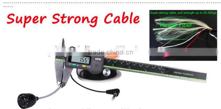 7'' TFT LCD underwater fishing camera 50m cable 1/4 SONY CCD 24 pcs LED lights remote control night vision
