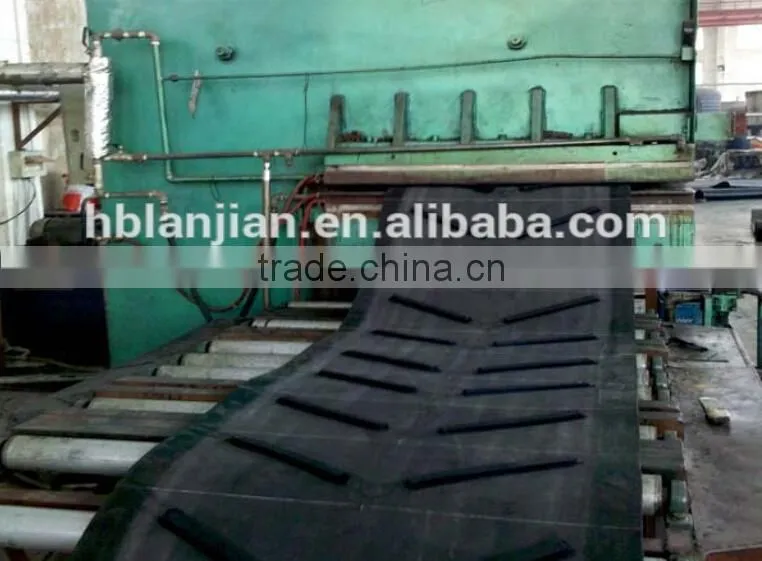 Raised rib modular conveyor belt, Chevron conveyor belt open V