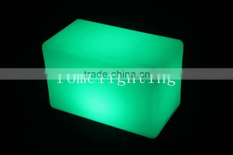 Plastic technology durable waterproof led long square stool