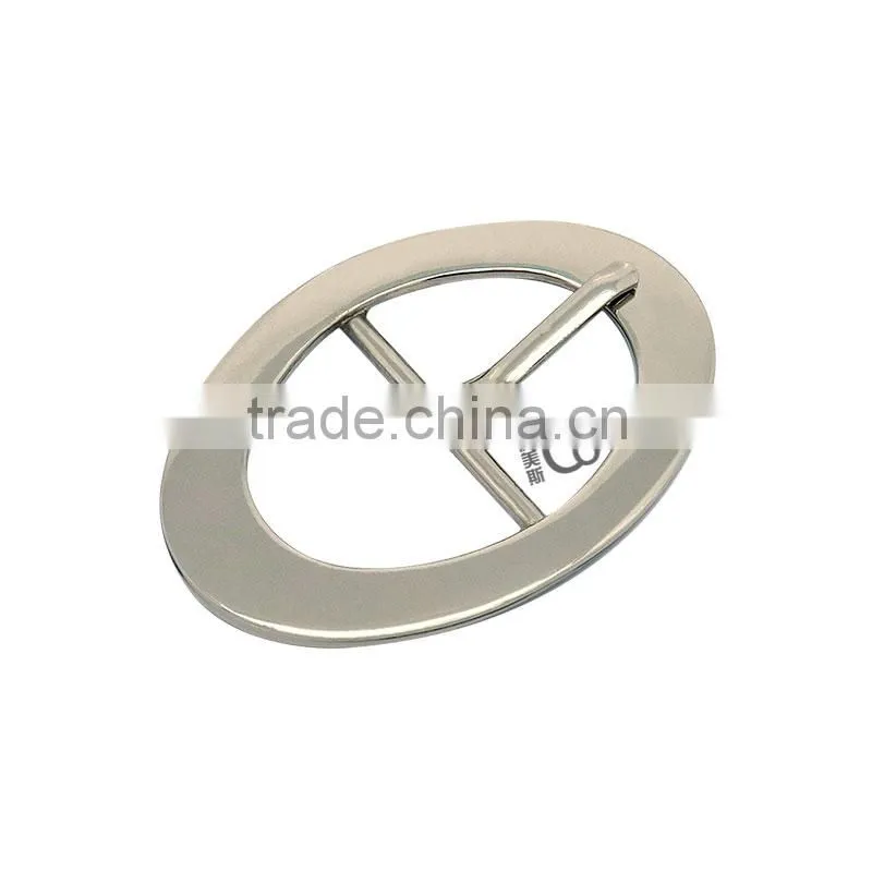High Quality Fashion Oval Tri-Glide Nickel Metal Pin Buckle