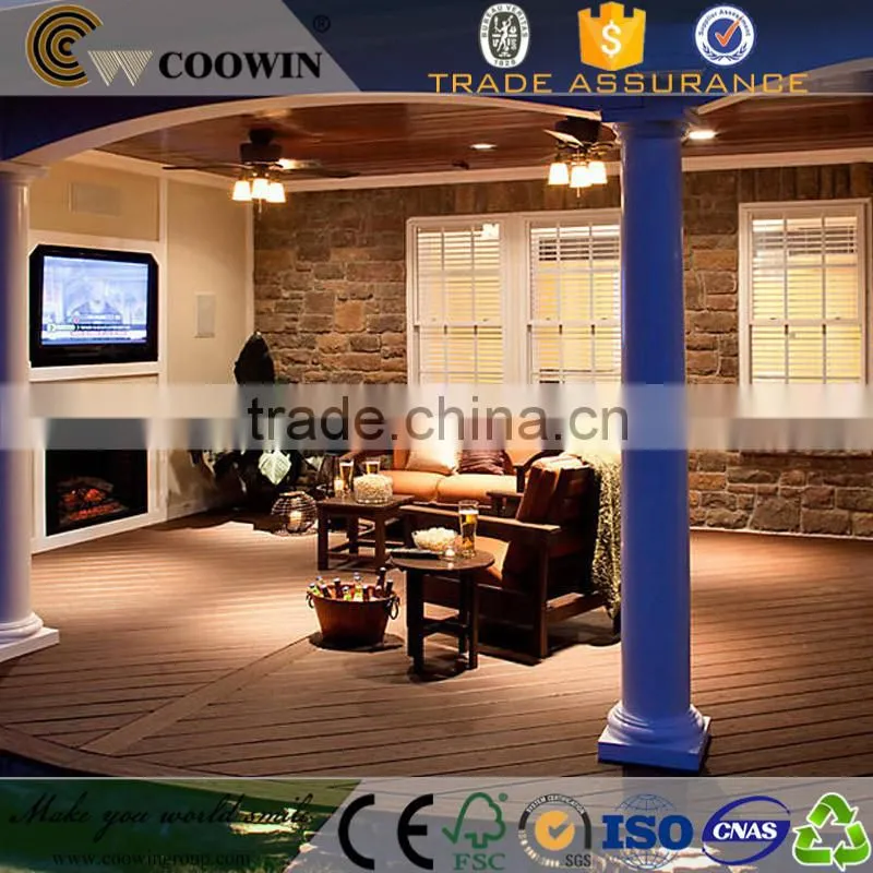 wpc manufacturer feelings garden decoration wood villa teak house solid composite decking wood plastic flooring