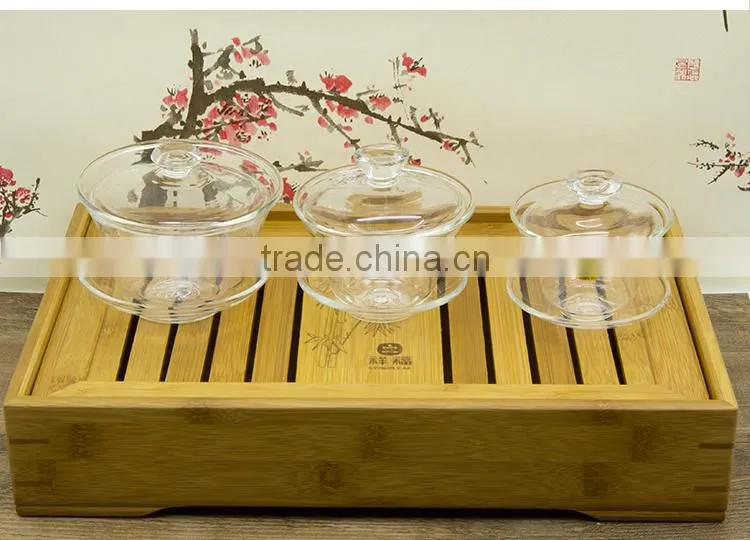 Heat-resistant Clear Glass Gaiwan Modern Sought-afterTeaware
