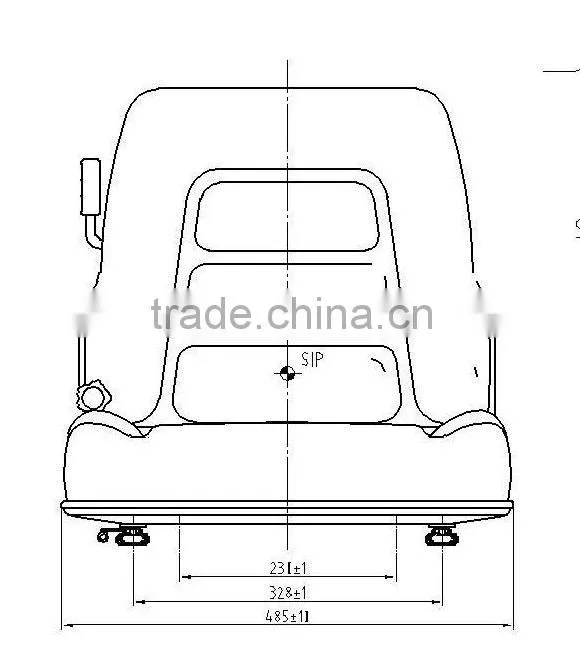 China Auto Seat for Dulevo 75 EH Battery Ride On Sweeper