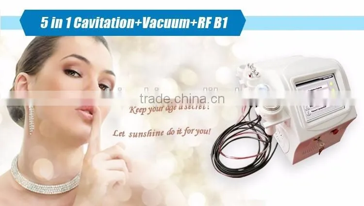 CE approved 5 in 1 weight loss mono polar ultrasound slimming skin tightening