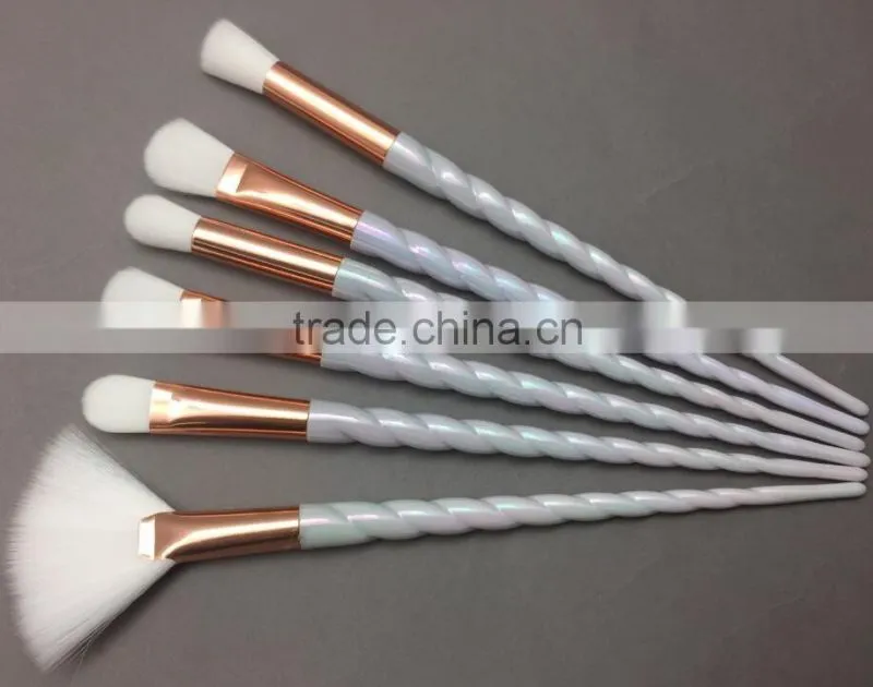 10PCS Makeup Brushes Gradient color Spiral Handle Cosmetics Make up Tools