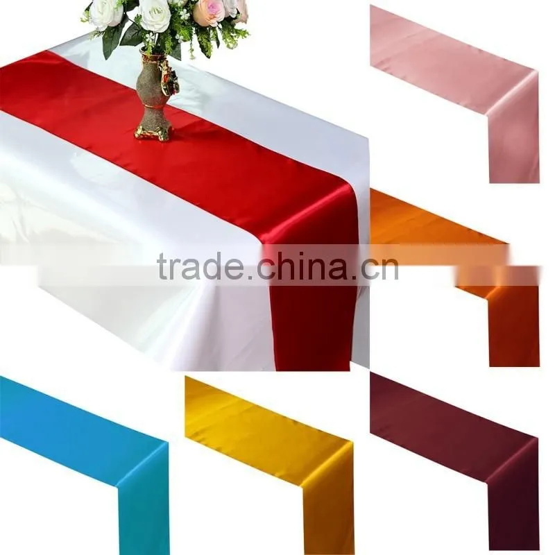 LGS028 solid color hot sale satin table runner for sale