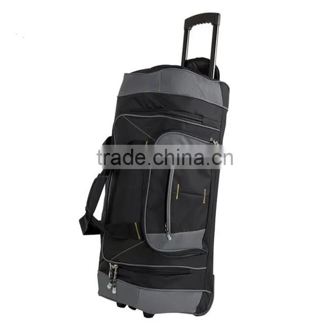Fashion high quality 100% polyester china cheap duffle bag luggage