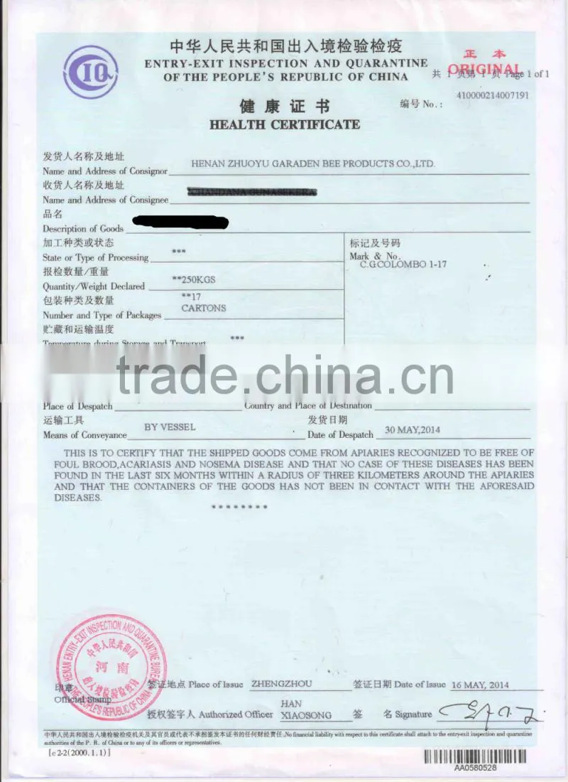 Bulk organic beeswax for sale