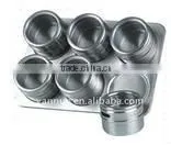 Magnetic spice jar set with stand - 4 in 1