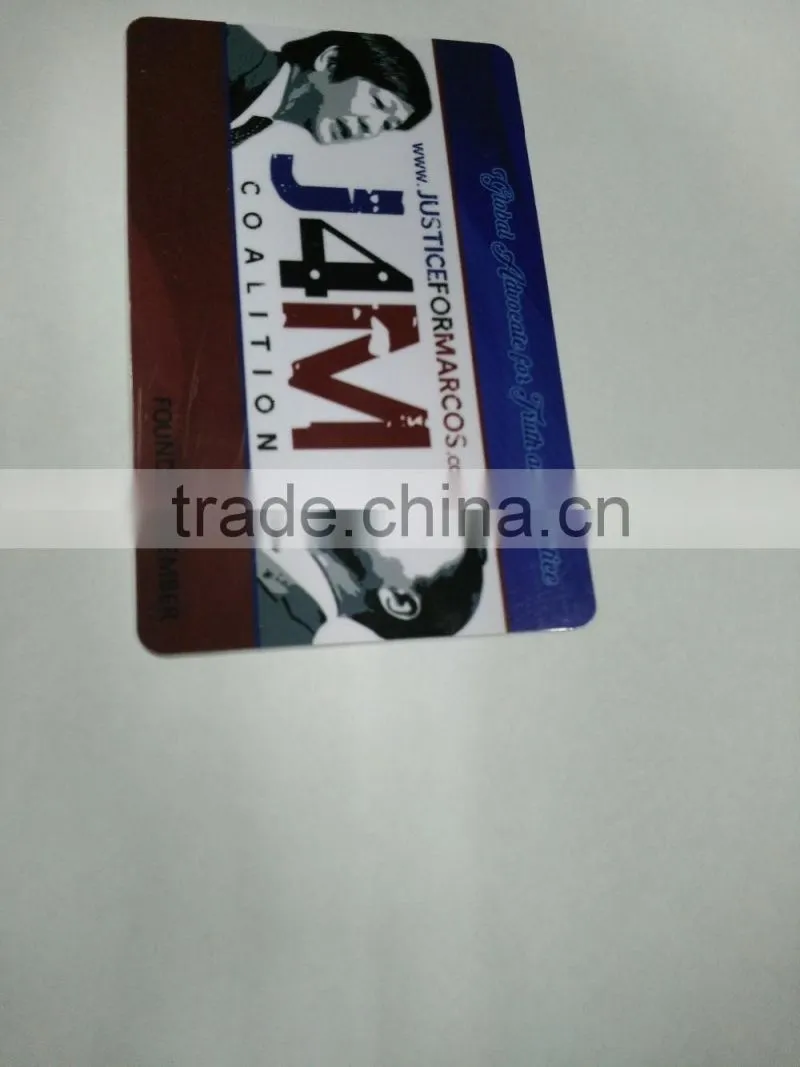 Standard size ISO14443 plastic material access control smart card