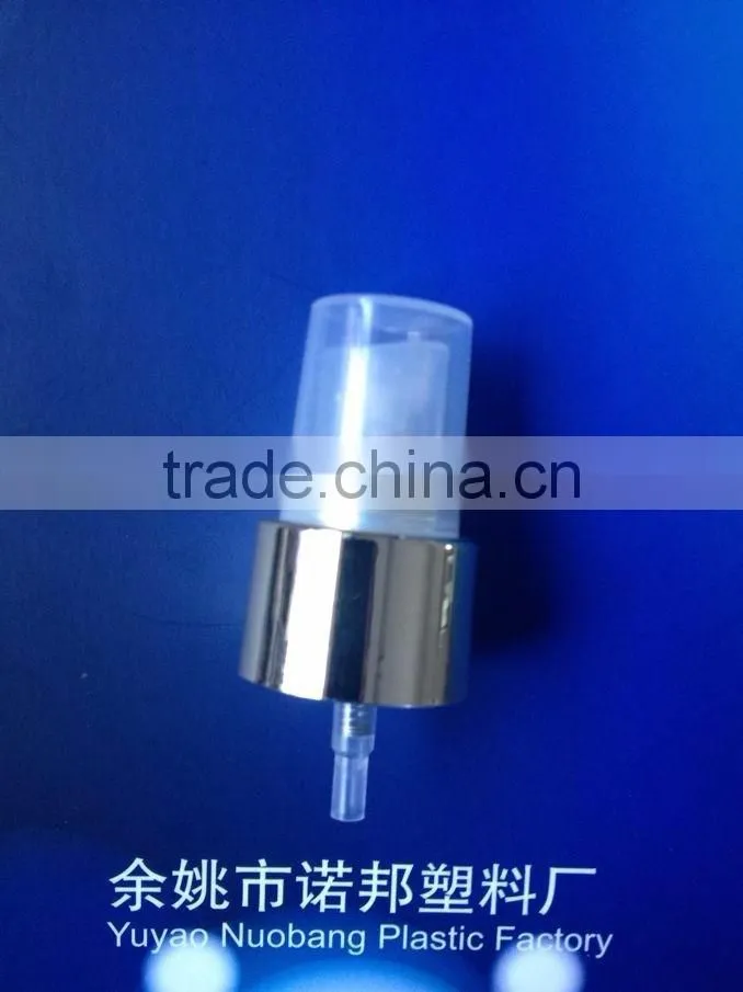 plastic sprayer with silver aluminium sprayer for perfume bottle