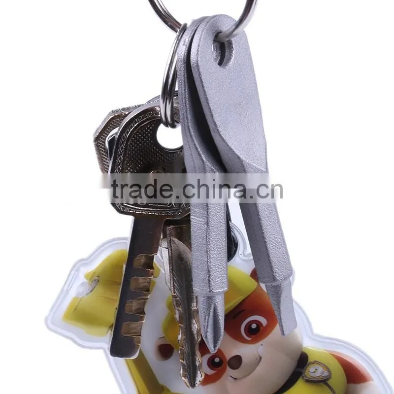 Stainless Steel Mini Slotted Phillips Screwdriver Keychain