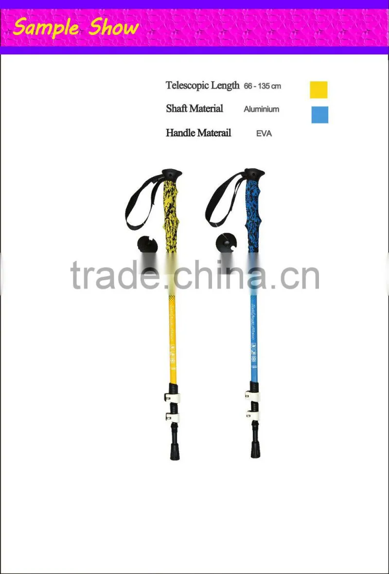 2015 Comfortable Camo EVA Handle Retractable Telescopic Hiking Cane
